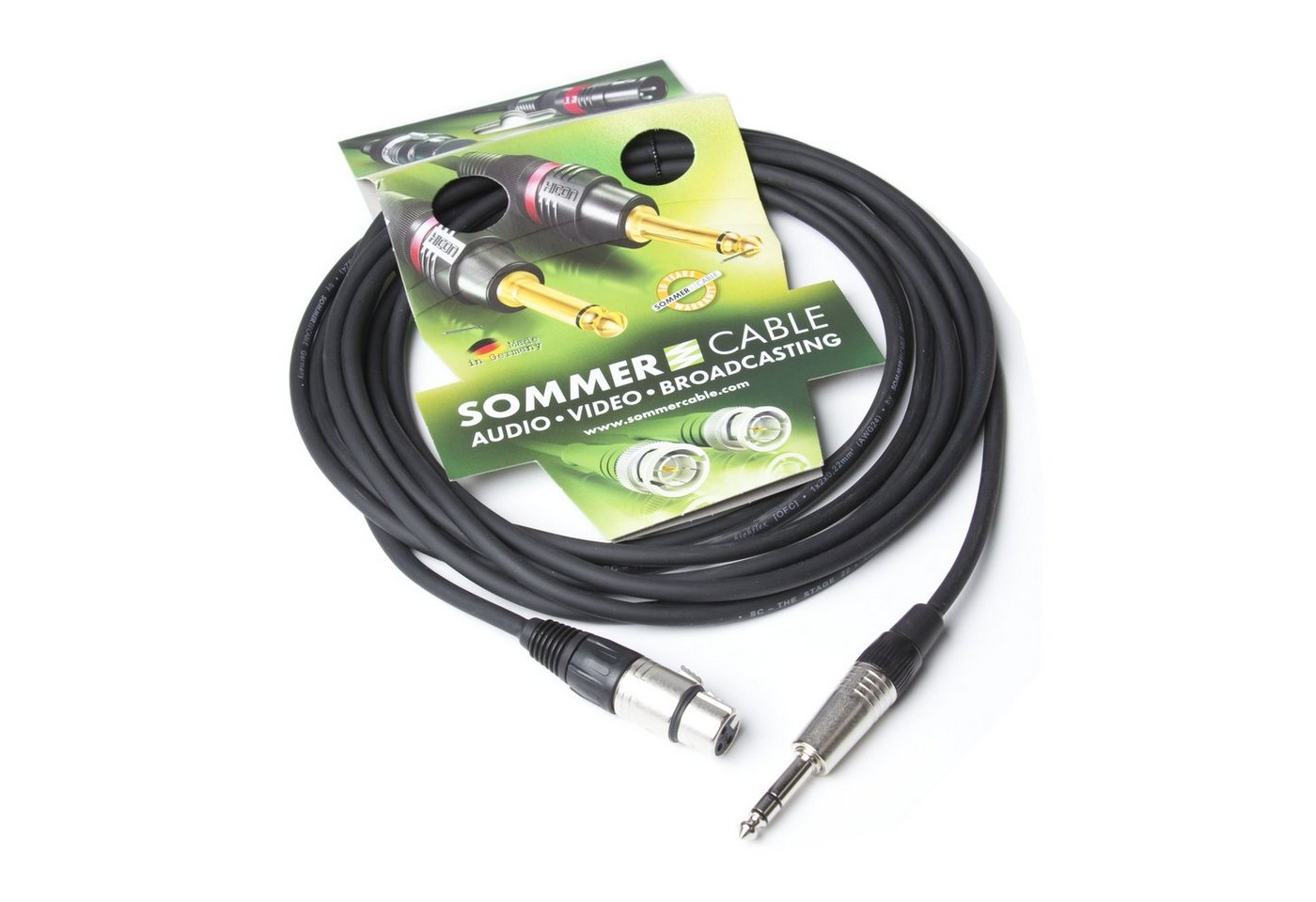 Sommer Cable Audio-Kabel, SG05-0750-SW Stage 22 Mikrofonkabel 7,5m - Mikrofonkabel von Sommer Cable