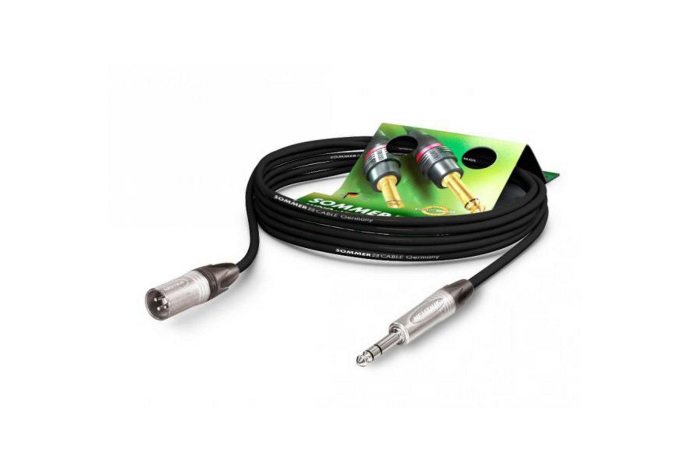 Sommer Cable Audio-Kabel, SGN4-0100-SW Stage 22 HF Mikrofonkabel 1 m - Mikrofonkabel von Sommer Cable
