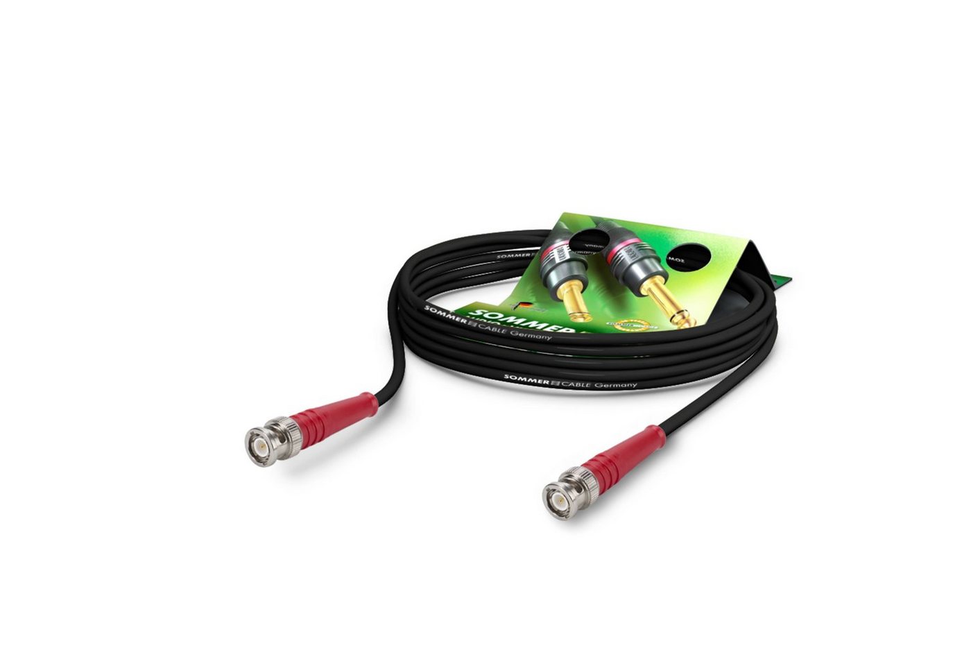 Sommer Cable Computer-Kabel, R959-0075-SW-RT HF-Kabel schwarz-rot 0,75 m - Kabel von Sommer Cable