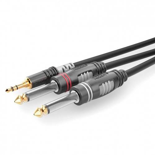Sommer Cable HBA-3S62-0090 Klinke Audio Anschlusskabel [1x Klinkenstecker 3.5mm - 2x Klinkenstecker von Sommer Cable