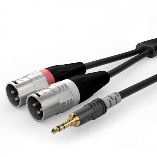 Sommer Cable HBA-3SM2-0300 Audio Adapterkabel [1x XLR-Stecker 3 polig - 1x Klinkenstecker 3.5 mm] 3. von Sommer Cable