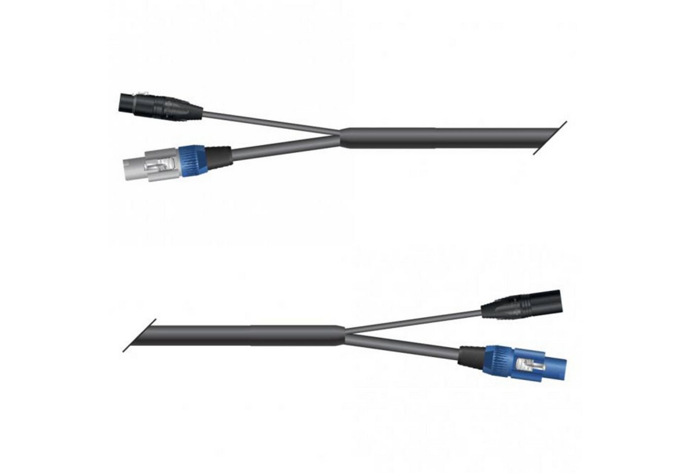 Sommer Cable Netzkabel, Monolith Kombi Netz + DMX 0,5m NC3FXX/MXX-Powercon grau/blau - Sommer Cable Netzkabel, Monolith Kombi Netz + DMX 0,5m NC3FXX/MXX-Powercon grau/blau - von Sommer Cable