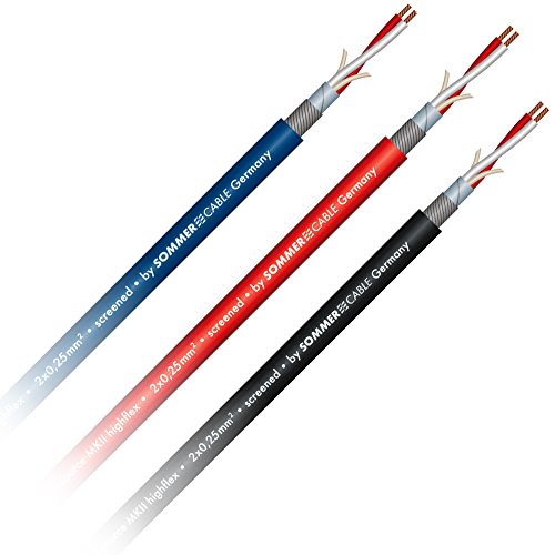 Sommer Cable SC-SOURCE MKII Mikrofonkabel 2 x 0,25 mm² HIGHFLEX OFC (5m, schwarz) von Sommer Cable