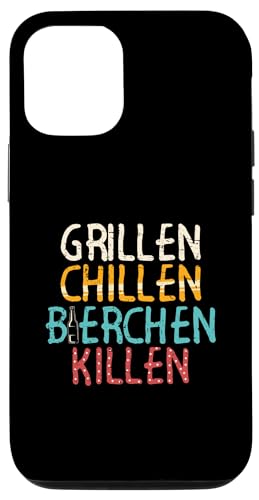 Hülle für iPhone 12/12 Pro Grillen Chillen Bierchen Killen BBQ Tee von Sommer Grill & Chill Mode