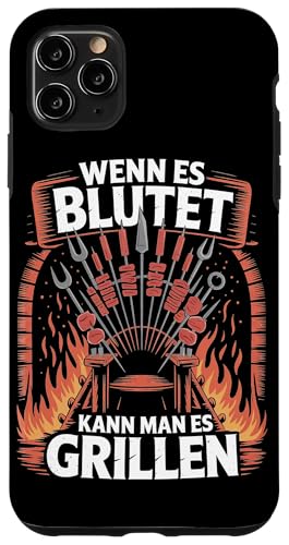 Wenn Es Blutet Kann Man Es Grillen Fleisch Sommer Hülle für iPhone 11 Pro Max Wenn Es Blutet Kann Man Es Grillen Fleisch Sommer Hülle für iPhone 11 Pro Max von Sommer Grillen Fleisch Party BBQ Fun