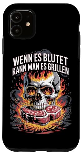 Wenn Es Blutet Kann Man Es Grillen Fleisch Sommer Hülle für iPhone 11 Wenn Es Blutet Kann Man Es Grillen Fleisch Sommer Hülle für iPhone 11 von Sommer Grillen Fleisch Party BBQ Fun