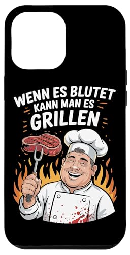Wenn Es Blutet Kann Man Es Grillen Fleisch Sommer Hülle für iPhone 12 Pro Max Wenn Es Blutet Kann Man Es Grillen Fleisch Sommer Hülle für iPhone 12 Pro Max von Sommer Grillen Fleisch Party BBQ Fun