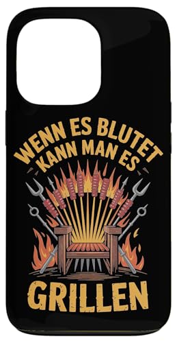 Wenn Es Blutet Kann Man Es Grillen Fleisch Sommer Hülle für iPhone 13 Pro von Sommer Grillen Fleisch Party BBQ Fun