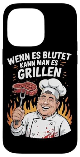 Wenn Es Blutet Kann Man Es Grillen Fleisch Sommer Hülle für iPhone 14 Pro Max Wenn Es Blutet Kann Man Es Grillen Fleisch Sommer Hülle für iPhone 14 Pro Max von Sommer Grillen Fleisch Party BBQ Fun