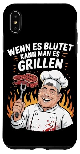 Wenn Es Blutet Kann Man Es Grillen Fleisch Sommer Hülle für iPhone XS Max Wenn Es Blutet Kann Man Es Grillen Fleisch Sommer Hülle für iPhone XS Max von Sommer Grillen Fleisch Party BBQ Fun