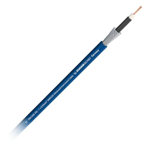 SOMMER CABLE 1m+ SC TRICONE ® XXL 1 x 0,50 mm² OFC Gitarren- Instrumentenkabel LLC blau - 300-0272 - von SommerCable