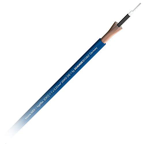 Sommer Cable 1m Instrumentenkabel SC TRICONE MKII 1 x 0,22 mm² OFC Gitarren-Leitung Meterware blau - 300-0022 Sommer Cable 1m Instrumentenkabel SC TRICONE MKII 1 x 0,22 mm² OFC Gitarren-Leitung Meterware blau - 300-0022 von Sommer Cable