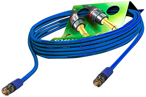 SOMMER CABLE 30m 6G 3G SDI Video-Patchkabel 4K UHD HD-SDI (HDTV) SC-Vector 0.8/3.7 1 x 0,80 mm² blau - BNC Stecker NEUTRIK - VTGX-3000-BL-BL - 98.40 ft von SommerCable