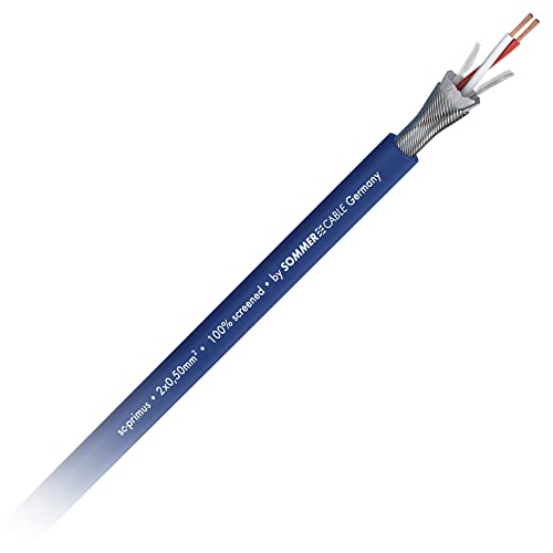 SOMMER CABLE 5m Mikrofonkabel SC-PRIMUS OFC 2 x 0,50mm² symmetrisch Kabel-Ø 6,5mm blau - 200-0152 von SommerCable