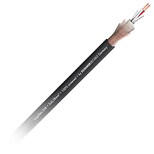 SOMMER CABLE Mikrofonkabel SC-Galileo 238 OFC 2x 0,38mm² 2-fach geschirmt PVC Kabel-Ø 7,00mm Meterware - 200-0251 von SommerCable