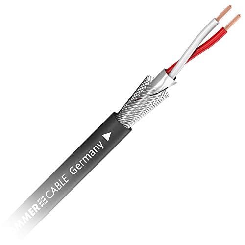 SOMMER CABLE SC GOBLIN OFC 2 x 0,14mm² geschirmt Mikrofonkabel Patchkabel Meterware (schwarz) - 200-0351 von Sommer Cable