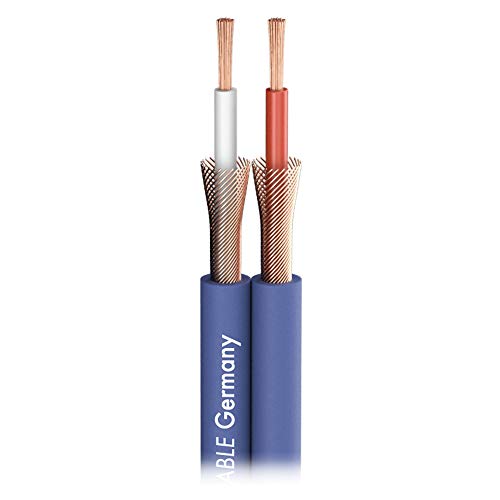 SOMMER CABLE SC-ONYX 2025 MKII OFC 2x 1 x 0,25mm² Patch- Instrumentenkabel Meterware (1m+, blau) von Sommer Cable