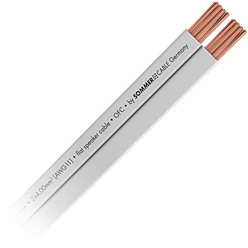 SOMMER CABLE SC TRIBUN 2 x 4,0mm² flach Lautsprecherkabel Meterware | 440-0310 von SommerCable