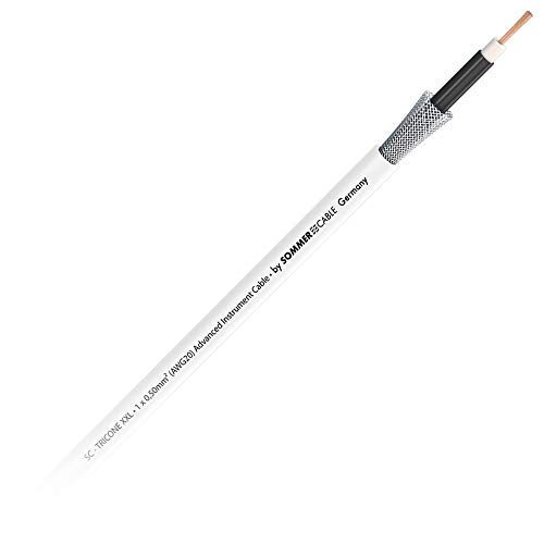 Sommer Cable SC TRICONE ® XXL 1 x 0,50 mm² OFC Gitarren- Instrumentenkabel LLC (1m, weiß) | 300-0270 von Sommer Cable