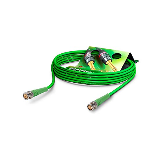 SOMMER CABLE Video-Patchkabel 6G-SDI / 4K SC-Vector 0.8/3.7, BNC 0.8/3.7-6G Hicon, grün (10m) von SommerCable