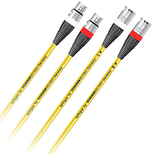 Sommer Cable 2m "EPILOGUE" XLR NF/ Phonokabel 4 x 0,14 mm² Referenzkabel High End Paar | EP1B-0200 von SommerCable