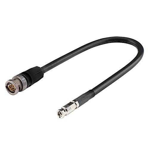 Sommer Cable 6G-/HD-SDI-4K, Adapterkabel SC-Vector 0.8/3.7, Mini HD-BNC Male 75 Ohm / NBNC75BLP9X, schwarz (0,2m) von Sommer Cable