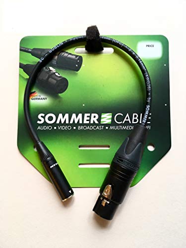 Sommer Cable – Adapter Audio SC Goblin Mini XLR 3 Rean / XLR 3 Neutrik NC3FXX-BAG, für Blackmagic Pocket, Video Assist 4K - 0,3m Schwarz - Made in Germany by Sommer Sommer Cable – Adapter Audio SC Goblin Mini XLR 3 Rean / XLR 3 Neutrik NC3FXX-BAG, für Blackmagic Pocket, Video Assist 4K - 0,3m Schwarz - Made in Germany by Sommer von Sommer Cable