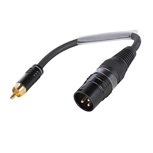 Sommer Cable Adapterkabel RCA Cinch 2-pol male auf XLR 3-pol male 15cm HICON Stecker | TRH7U0015-SW von SommerCable