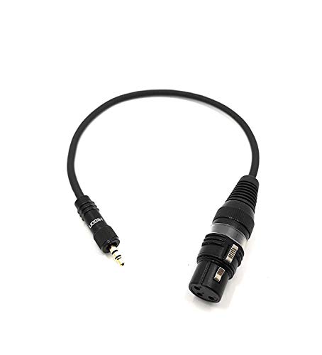 Sommer Cable Mikrofonkabel 0,5m verschraubbare Mini-Klinke 3,5 mm Klinke auf 3pol XLR weiblich für DSLR Kameras vergoldete Kontakte | SC-AK600-MF-0050 (50cm male <> female) von Sommer Cable