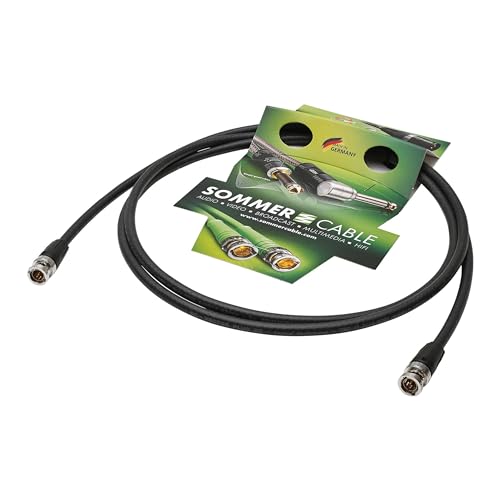 Sommer Video-Patch HD-SDI Kabel (HDTV) SC-Vector Plus 1.2/4.8 DZ, 1 x 0,88 mm² | BNC/BNC, NEUTRIK | 5,00m | Green | Purple Marke von SommerCable