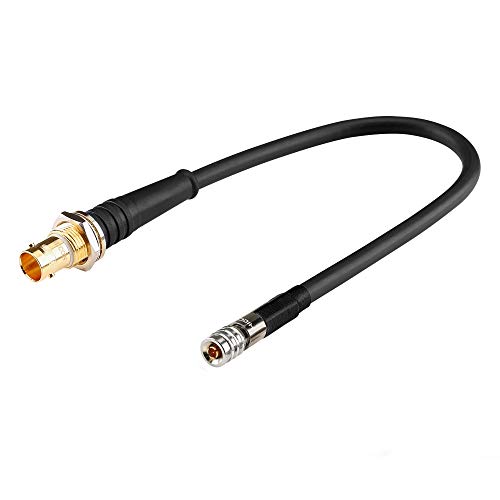 SommerCable 25cm Video- Adapterkabel SDI in/Out Video- DIN 1.0/2.3 Male auf BNC Stecker SC-Vector 0.8/3.7 für Blackmagic Aja Cards 75 Ohm - VTBER0025-SW-SW von SommerCable