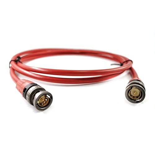 Sommer Cable 2m 12G 6G 3G SDI Videokabel 4K 6K UHD HD-SDI (HDTV) SC-Vector 0.8/3.7 1 x 0,80 mm² rot- BNC Stecker NEUTRIK - VTGX-0200-RT-RT - 200cm 6.56 ft von Sommer Cable