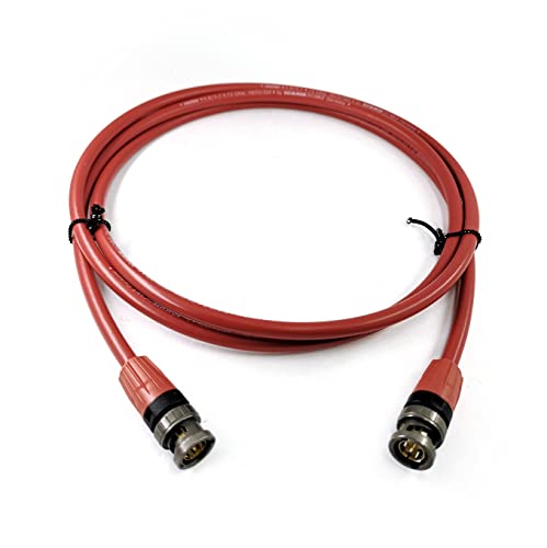 Sommer Cable 3m 6G 3G SDI Video-Patchkabel 4K UHD HD-SDI (HDTV) SC-Vector 0.8/3.7 1 x 0,80 mm² rot- BNC Stecker NEUTRIK - VTGX-0300-RT-RT - 9.84 ft von Sommer Cable