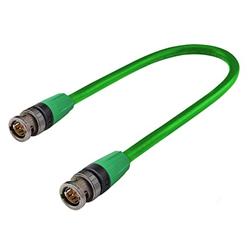 SommerCable 75cm 6G 3G SDI UHD 4K Video BNC-Kabel HD-SDI SC-Vector 0.8/3.7 Grün 1 x 0,80 mm² 0,75m BNC-Stecker rearTWIST NEUTRIK - VTGX-0075-GN-GN von SommerCable