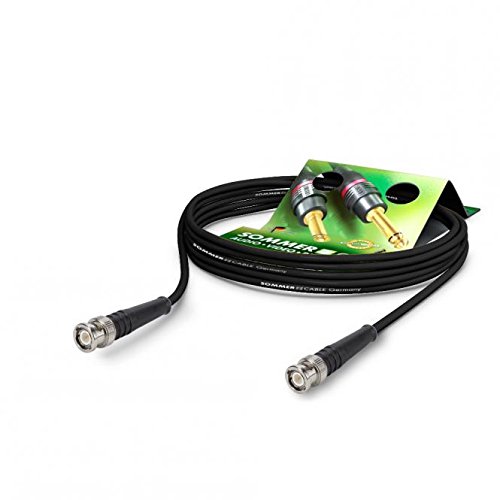 SommerCable HF-Kabel RG-Classic 50 Ohm RG58/ Cu Low Loss, BNC/BNC Hicon, Schwarz (1m) von SommerCable