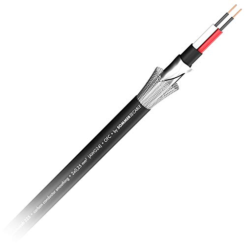 SommerCable Mikrofonkabel SC-Carbokab 225 2x 0,25mm² OFC Class 6 Carbon Leiterglättung Digital-Audio 110 ohm AES/EBU ab1m+ Meterware - 200-0281 von SommerCable