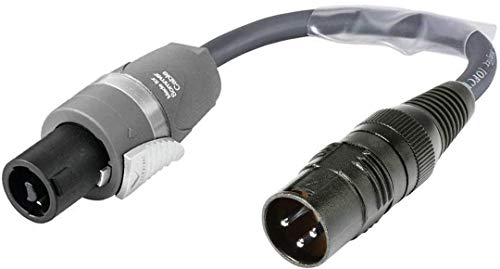 SommerCable Speakon 2pol Stecker Adapter auf XLR 3pol male für Lautsprecher-Kabel ROAD-ADAPTER - MEGXU225-0020-GR von SommerCable