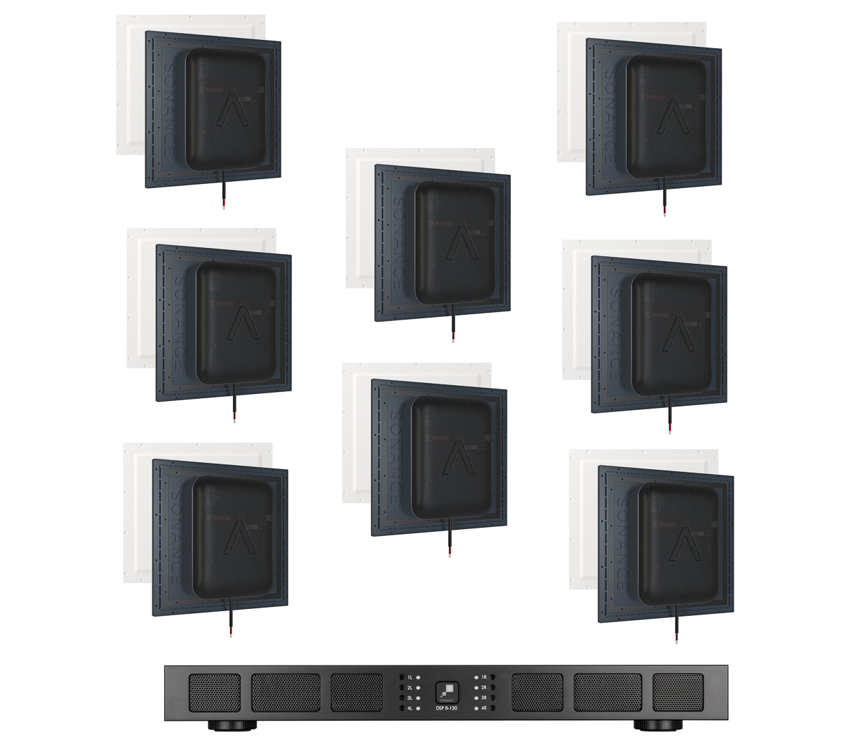 Sonance Invisible Multiroom|4 Zonen je 2 Boxen Sonance Invisible Multiroom|4 Zonen je 2 Boxen von Sonance
