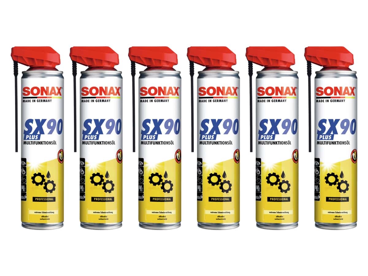 SONAX Multifunktionsöl, SX90 PLUS EasySpray, 400 ml, 6 Stück von Sonax