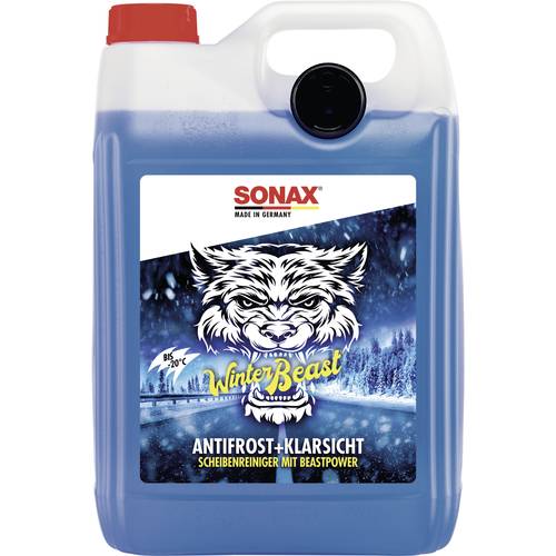 Sonax WinterBeast AntiFrost + KlarSicht 135500 Scheiben-Frostschutz Scheibenwaschanlage 5l von Sonax
