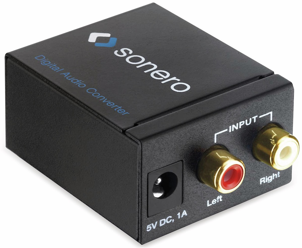 SONERO Audio-Konverter X-AC000, Cinch zu Koax und Toslink SONERO Audio-Konverter X-AC000, Cinch zu Koax und Toslink von Sonero