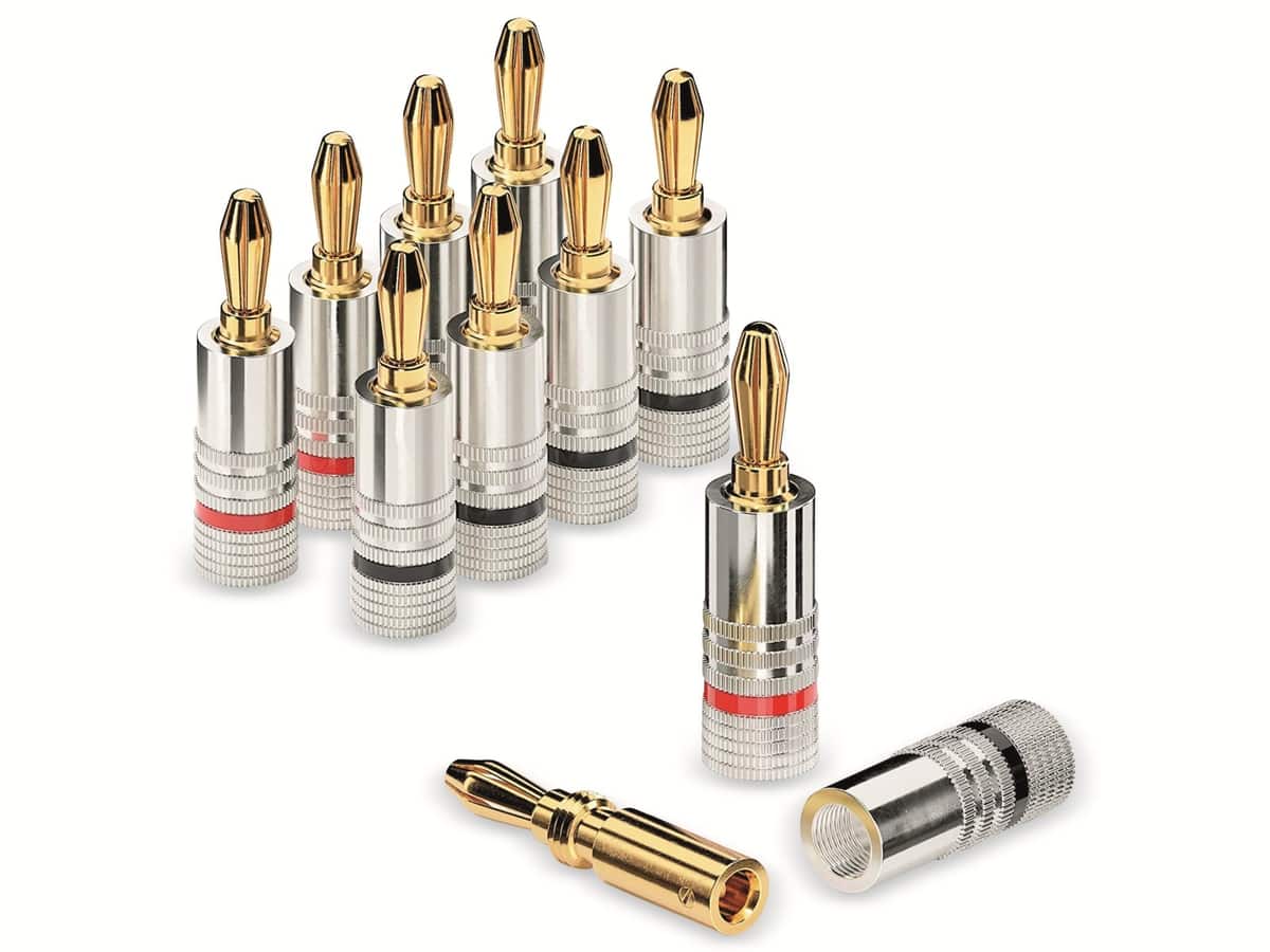 SONERO Bananenstecker-Set 8 Stück, schraubbar SONERO Bananenstecker-Set 8 Stück, schraubbar von Sonero
