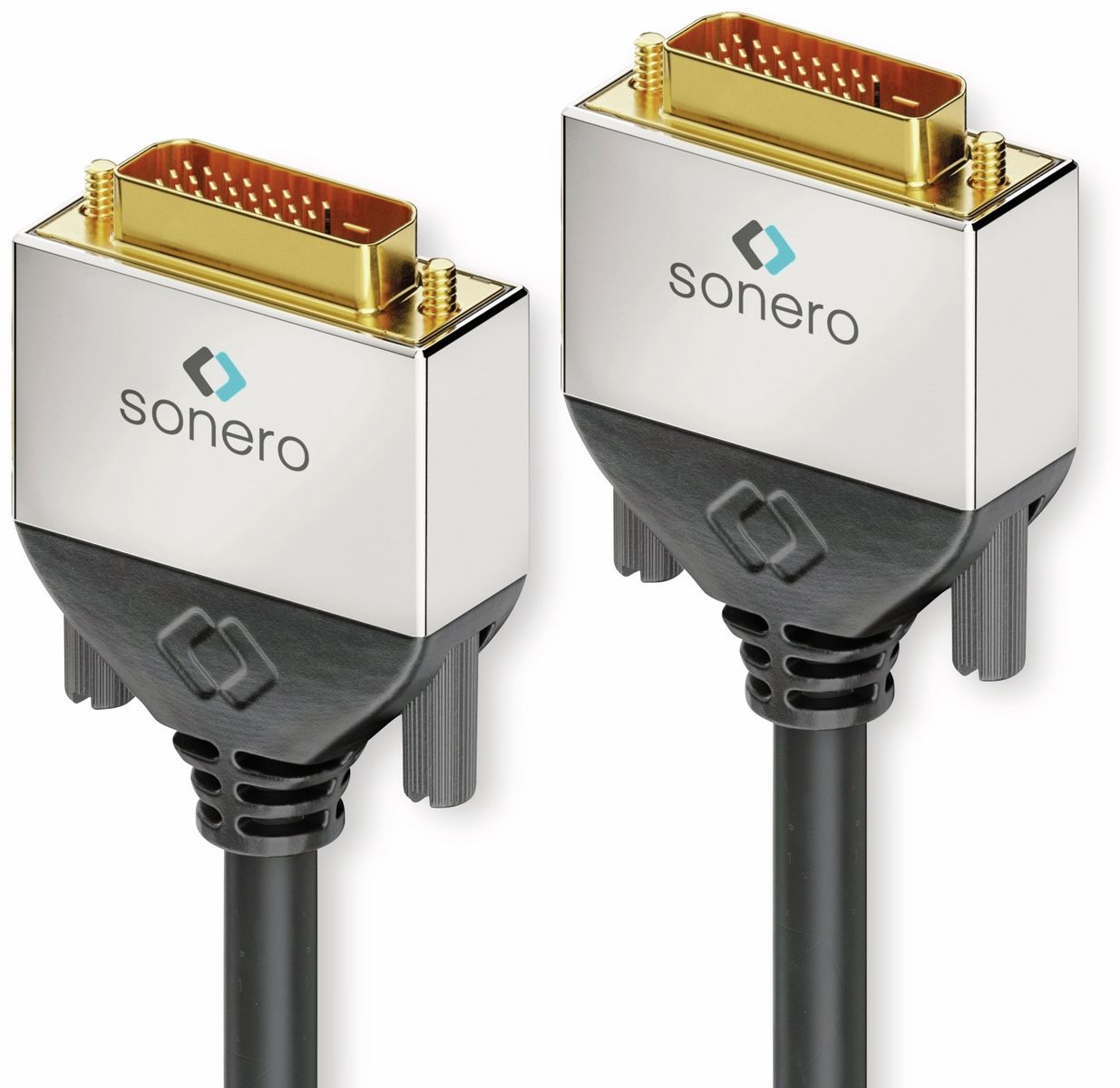 SONERO DVI-Kabel Premium, 10 m, Dual Link, Stecker/Stecker (24+1) von Sonero