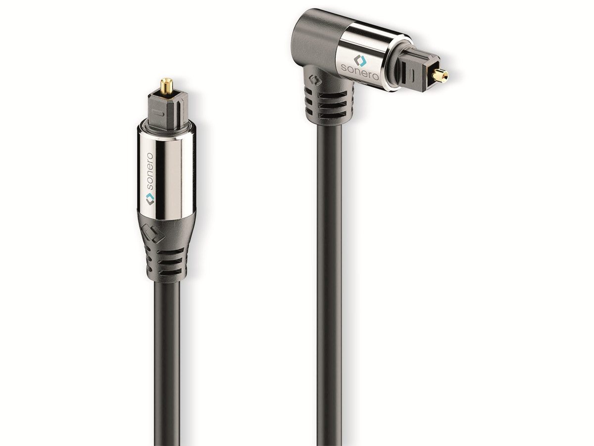 SONERO Lichtleiter-Kabel, 1 m, schwarz, 1x90° Stecker SONERO Lichtleiter-Kabel, 1 m, schwarz, 1x90° Stecker von Sonero