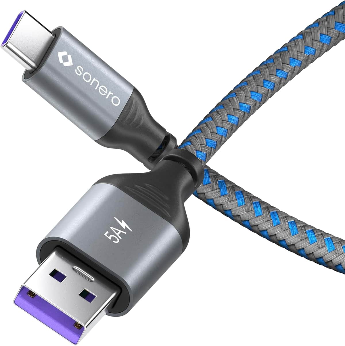 SONERO USB 2.0 Kabel SPC-U110-015 A/C 1,5m grau-schwarz SONERO USB 2.0 Kabel SPC-U110-015 A/C 1,5m grau-schwarz von Sonero