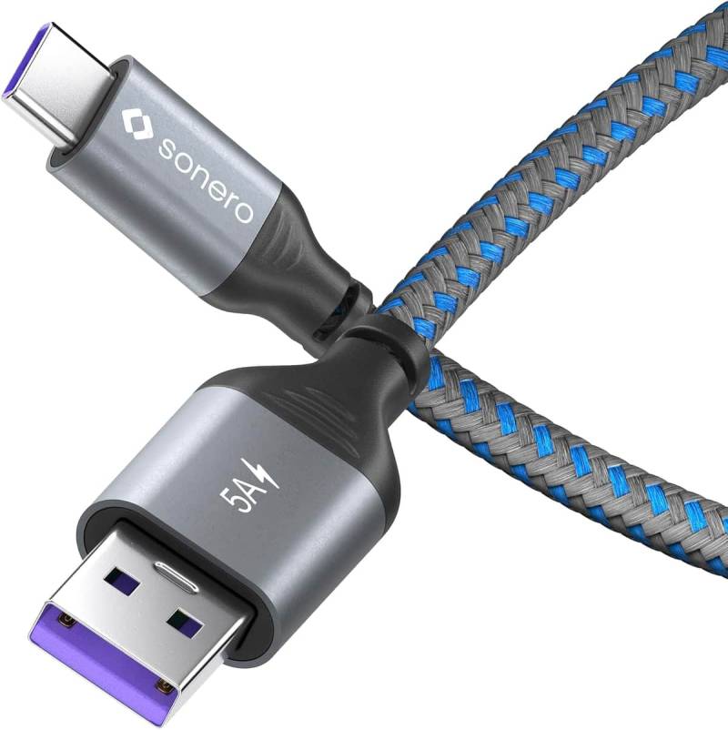 SONERO USB 2.0 Kabel SPC-U110-015 A/C 1,5m grau-schwarz von Sonero