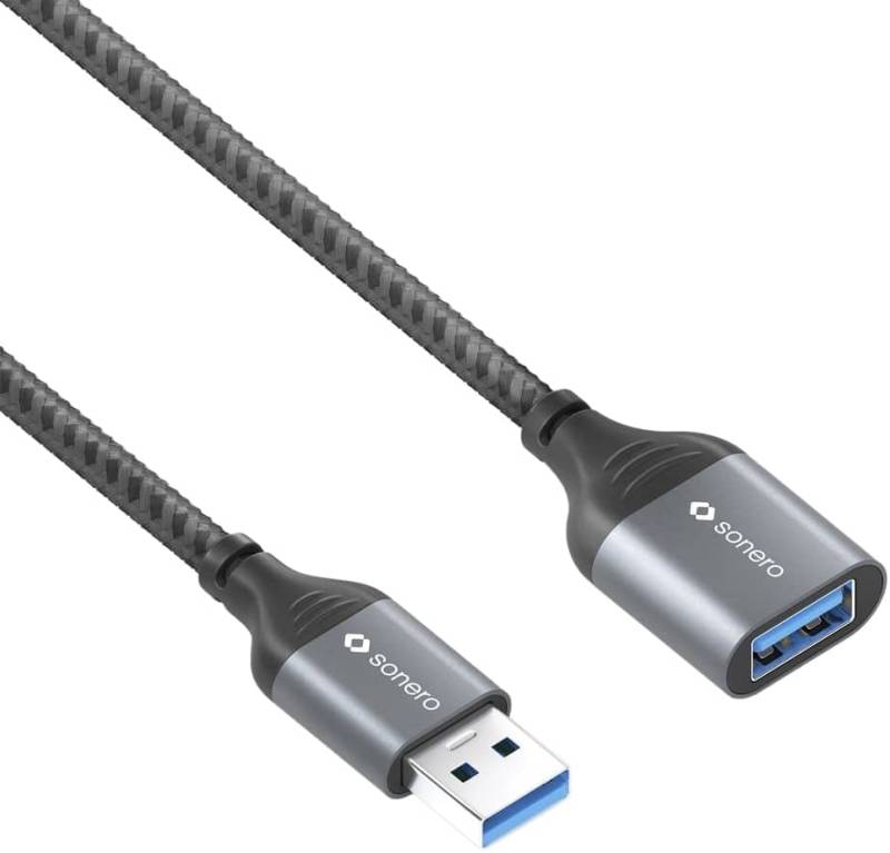 SONERO USB 3.0 Verlängerung SPC-U055-005 0,5m grau-schwarz von Sonero