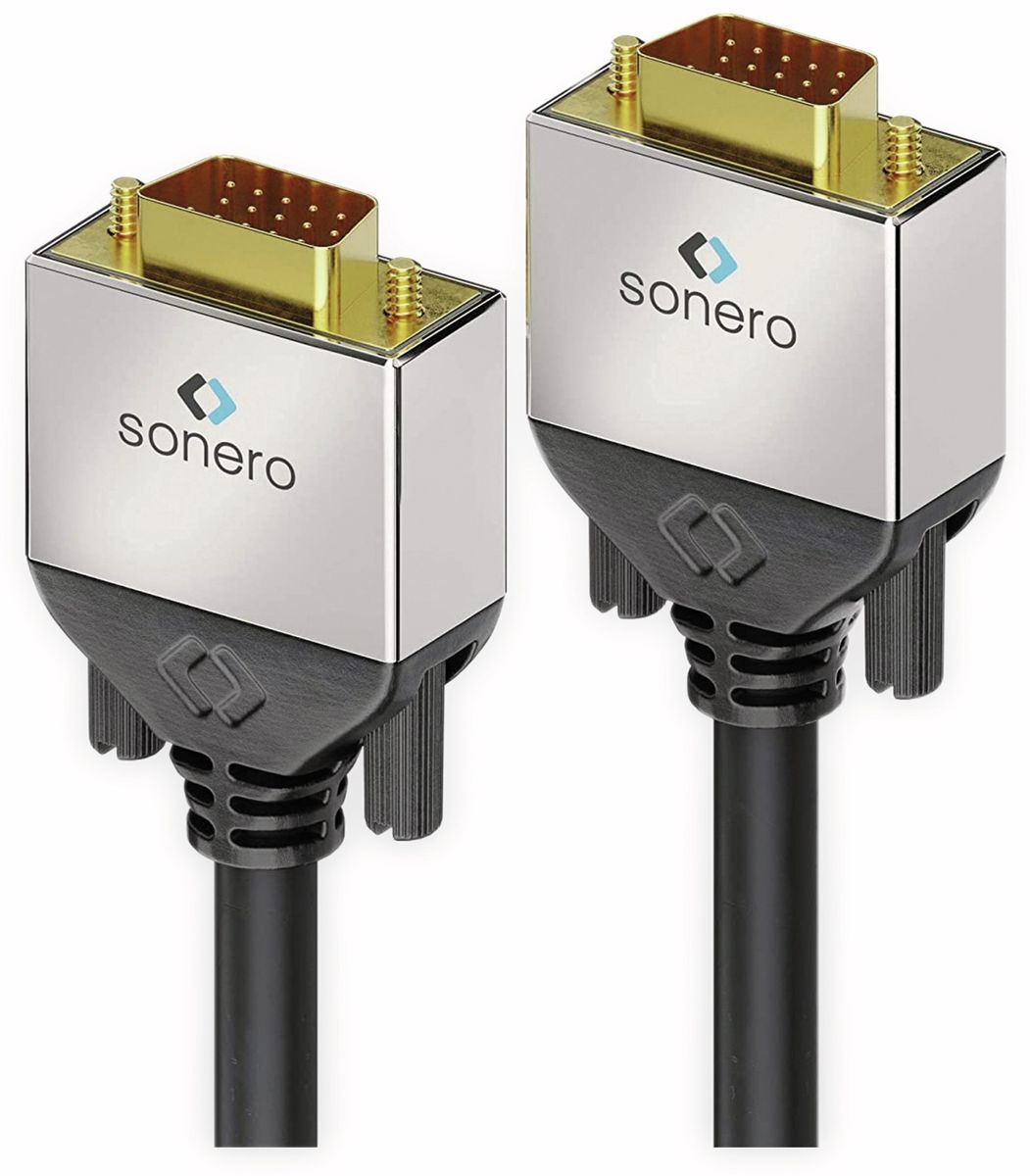 SONERO VGA-Anschlusskabel Premium, 7,5 m, Stecker/Stecker, Full-HD von Sonero