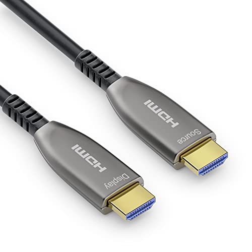 Sonero® 8K-HDMI 2.1 Kabel, Glasfaser-Hybrid-Kabel, Auflösung bis 8K 60 Hz (7680 x 4320) / 4K 120Hz (3840 × 2160), HDCP 2.2 Unterstützug, anthrazit, 20 Meter von Sonero