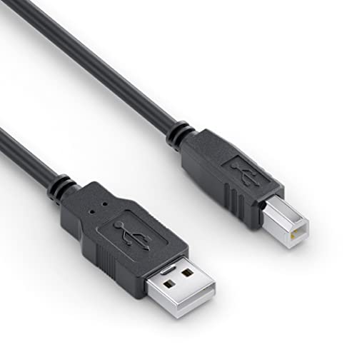 Sonero® USB 2.0 Kabel, aktives Verbindungskabel mit Signalverstärker, Druckerkabel, USB-A Stecker auf USB-B Stecker, 480 Mbit/s, 10.0m, schwarz von Sonero